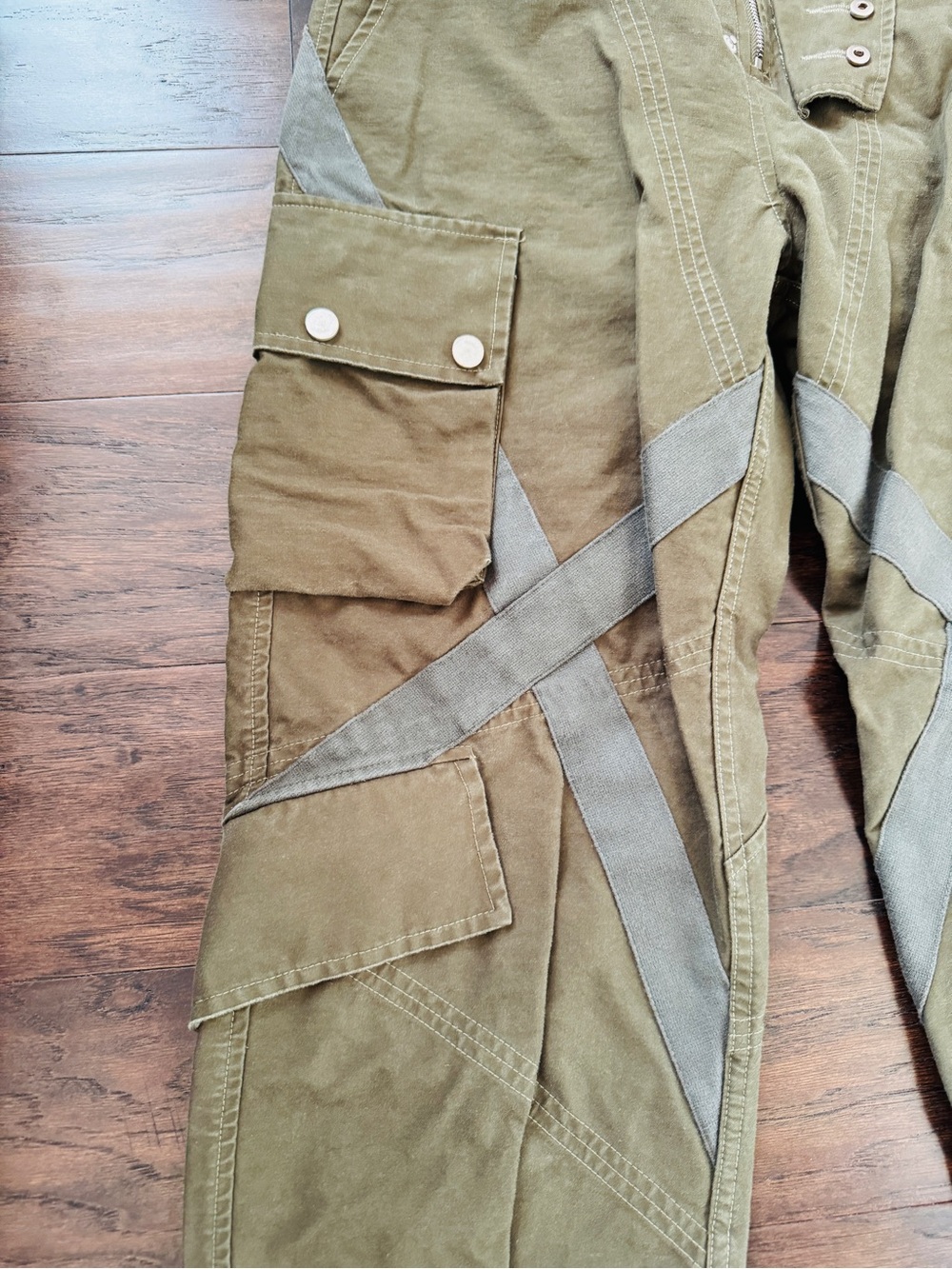 Olive Utility Cargo Joggers - Picture 3 of 5